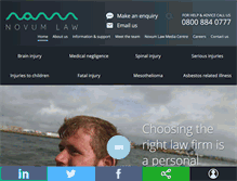 Tablet Screenshot of novumlaw.com